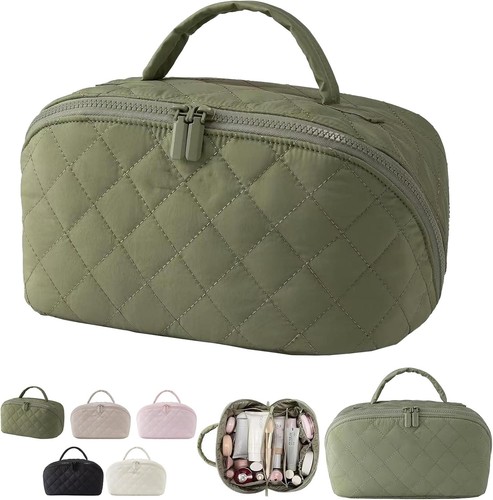 Travel makeup bag wide - travel,