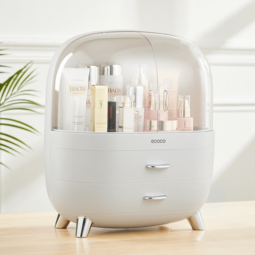 Grey large capacity cosmetic - grey,