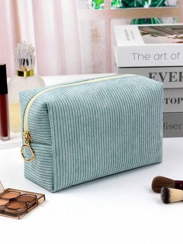 Large corduroy makeup bag - large,
