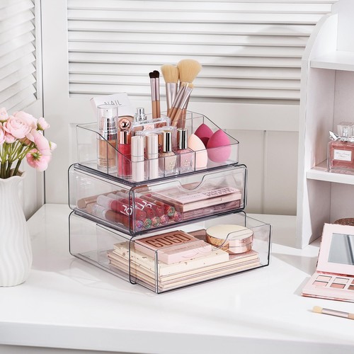 Portable clear makeup case - portable,