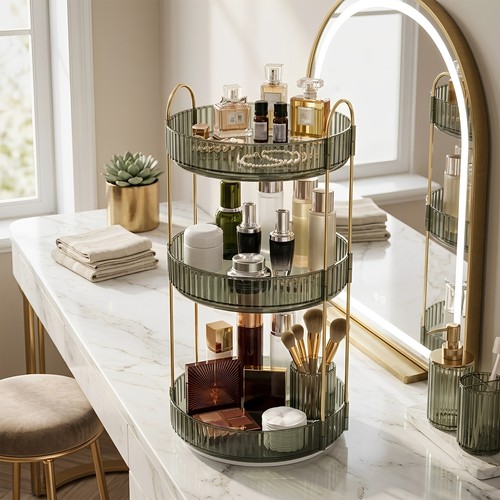 Rotating makeup organiser - rotating,