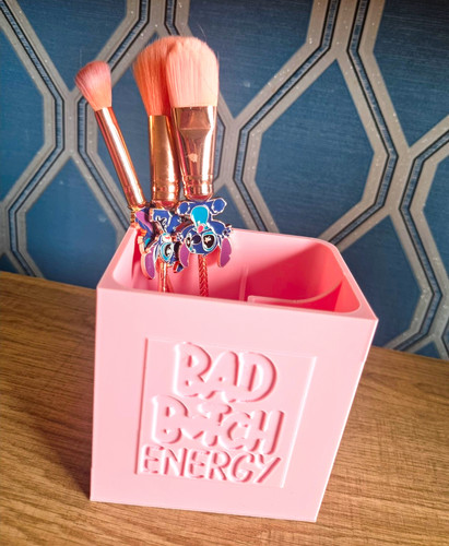 Pink plastic makeup - plastic,