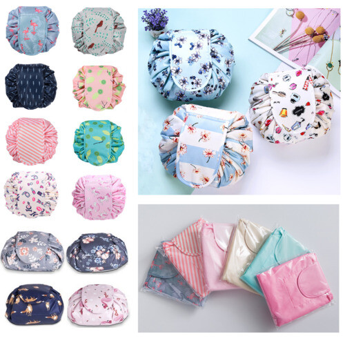 Lazy drawstring makeup bag - drawstring,