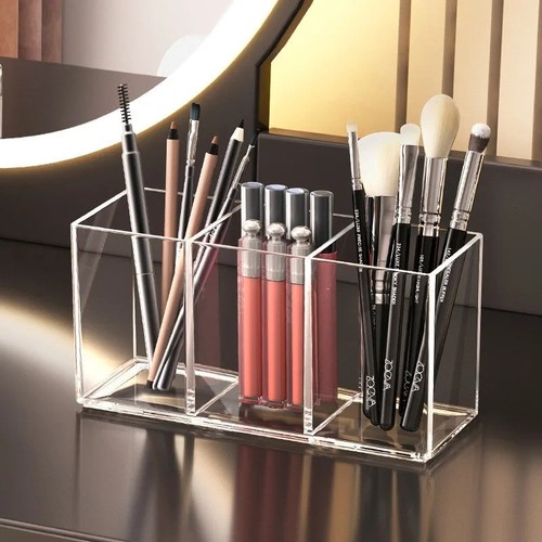 Acrylic makeup brush holder - makeup,