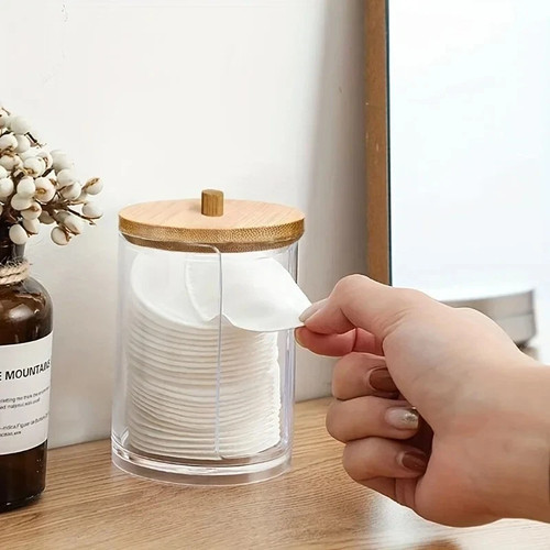 Clear acrylic cotton pad - cotton,