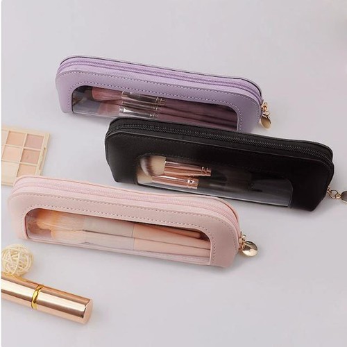 Small clear makeup bag travel - small,
